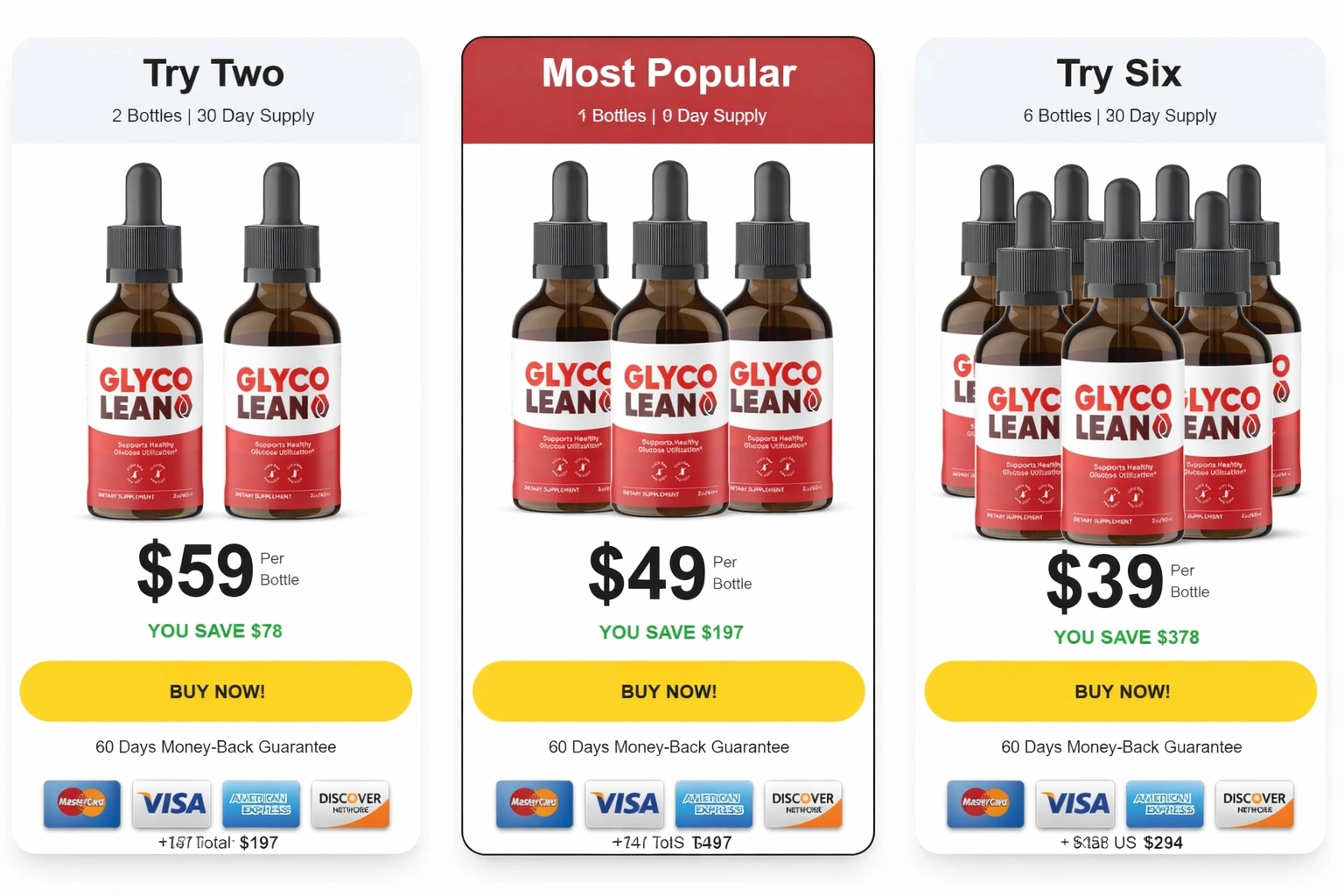 GlycoLean   natural blood sugar support pricing banner